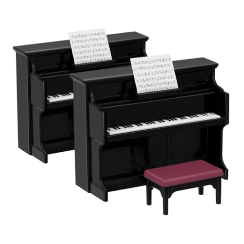 Toddmomy 2 Sätze Mini-Klavier Miniaturmöbel Klavier-Puppenhauszubehör Piano-Modell Puppenhaus Klavier Miniatur-Puppenstubenmöbel Klaviermodellspielzeug Plastik Black Toddmomy 2 Sätze Mini-Klavier Miniaturmöbel Klavier-Puppenhauszubehör Piano-Modell Puppenhaus Klavier Miniatur-Puppenstubenmöbel Klaviermodellspielzeug Plastik Black von Toddmomy