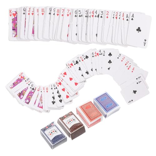 Toddmomy 2 Sätze Mini-Spielkarten Spielkarten, für Partys Reisekartenspiele Reisespiel Miniatur-Pokerkarten Kartenspiel Spielkarten für zu Hause Papier Zufällige Farbe Toddmomy 2 Sätze Mini-Spielkarten Spielkarten, für Partys Reisekartenspiele Reisespiel Miniatur-Pokerkarten Kartenspiel Spielkarten für zu Hause Papier Zufällige Farbe von Toddmomy