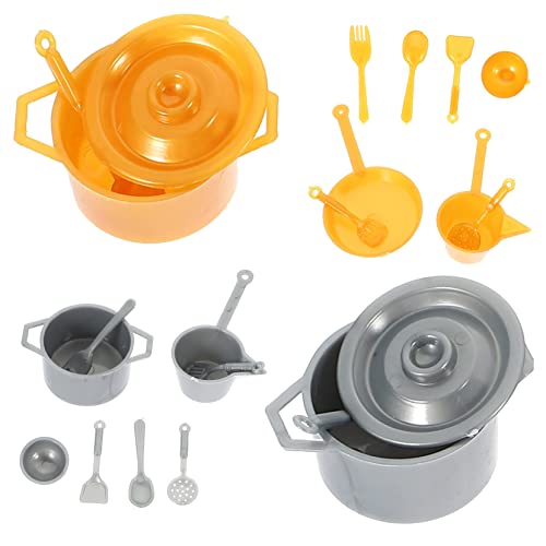 Toddmomy 2 Sätze Miniatur Küchenutensilien Teiliges Miniatur Löffel Topf Miniaturhaus Zubehör Puppenhaus Dekoration Küchenzubehör für Spielküche und Miniaturhaus von Toddmomy