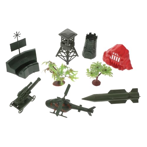 Toddmomy 2 Sätze Miniatur Militärlandschaft Modell Hubschrauber Raketen Bausatz für Rollenspiel und Dekoration Toddmomy 2 Sätze Miniatur Militärlandschaft Modell Hubschrauber Raketen Bausatz für Rollenspiel und Dekoration von Toddmomy