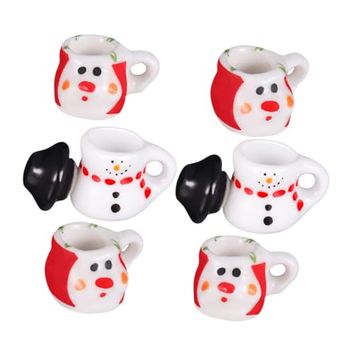 Toddmomy 2 Sätze Miniatur Schneemann Keramik Teeservice Miniatur Porzellan Teetassen Teekannen Festliche Puppenhaus Dekoration Kinderspielzeug für Rollenspiele Weihnachts-Accessoire Toddmomy 2 Sätze Miniatur Schneemann Keramik Teeservice Miniatur Porzellan Teetassen Teekannen Festliche Puppenhaus Dekoration Kinderspielzeug für Rollenspiele Weihnachts-Accessoire von Toddmomy