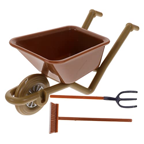 Toddmomy 2 Sätze Miniatur Schubkarre Mini Farming Tool Puppenhaus Zubehör für Micro Landschaft Dekoration Toddmomy 2 Sätze Miniatur Schubkarre Mini Farming Tool Puppenhaus Zubehör für Micro Landschaft Dekoration von Toddmomy