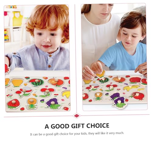 Toddmomy 2 Sätze Obst Puzzle Früchte Steckpuzzle Frühförderung Lernspielzeug für Jungen und Mädchen Ab Jahren Pädagogisches Jigsaw für Kleinkinder von Toddmomy