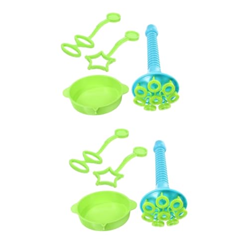 Toddmomy 2 Sätze Riesige Seifenblasen Sticks für Lustiges Blaswerkzeug mit Trompeten Stick Blasstäben und Schale für Outdoor Spiele ohne Seifenblasenwasser von Toddmomy