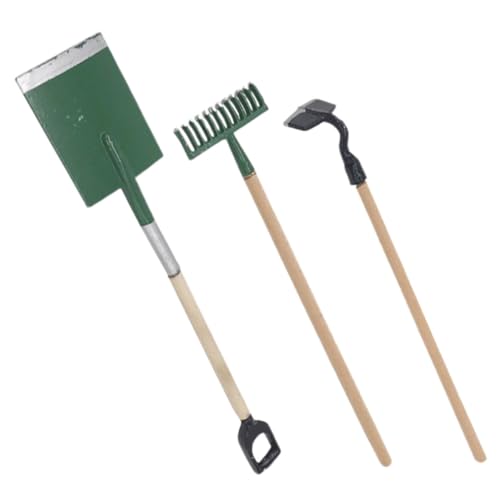 Toddmomy 2 Sätze Teiliges Verschleißfester Miniatur Gartengeräte aus Dekorative Mini Werkzeuge für Puppenhaus Liebevolle Mini Deko für Desktop von Toddmomy