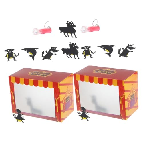 Toddmomy 2 Satz DIY Schattenpuppen Theater Set für Teiliges Kreatives Bastelset für Interaktive Geschichtenerzählung und Imaginatives Spiel Fördert Bildung und Spaß mit Einfachen von Toddmomy
