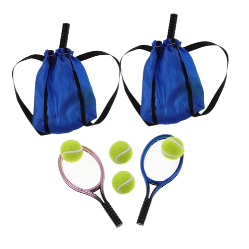 Toddmomy 2 Satz Mini Tennisrackets mit Ball Realistische Puppenhaus Sportzubehör für DIY Miniatur Tennisspiel Accessoires für Puppenhaus Dekoration und Interaktives Spiel Toddmomy 2 Satz Mini Tennisrackets mit Ball Realistische Puppenhaus Sportzubehör für DIY Miniatur Tennisspiel Accessoires für Puppenhaus Dekoration und Interaktives Spiel von Toddmomy