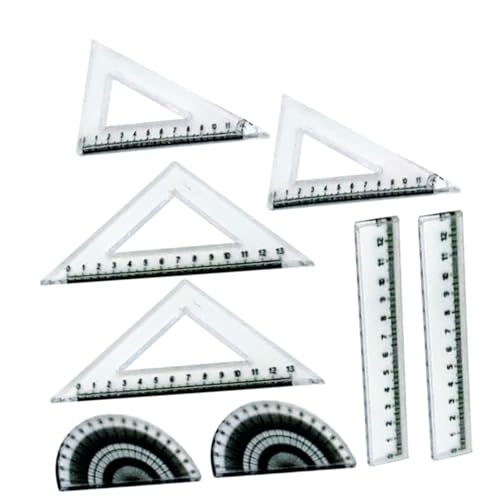 Toddmomy 2 Satz Miniatur Lineal für Puppenhaus Teiliges aus Robustem Leichtem Material für DIY Projekte und Kreative Gestaltung Kompakte und Praktische Aufbewahrung Bunte Accessoires für von Toddmomy