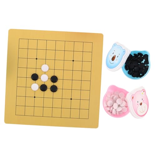 Toddmomy 2 Sets Go Set Für 24 X 24 cm Großes Holzbrett Mit Schachfiguren Aus Kunststoff – Reiseschachbrett Für – Lustiges Weiqi Spiel Mit Süßer Cartoon Schüssel Toddmomy 2 Sets Go Set Für 24 X 24 cm Großes Holzbrett Mit Schachfiguren Aus Kunststoff – Reiseschachbrett Für – Lustiges Weiqi Spiel Mit Süßer Cartoon Schüssel von Toddmomy