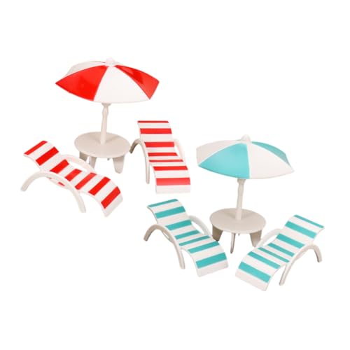 Toddmomy 2 Sets Mini-strandschirme: Mini-strandstühle Und -Set Für Puppenhaus – Miniaturmöbel – Realistisches Für Verschiedene Szenen Toddmomy 2 Sets Mini-strandschirme: Mini-strandstühle Und -Set Für Puppenhaus – Miniaturmöbel – Realistisches Für Verschiedene Szenen von Toddmomy