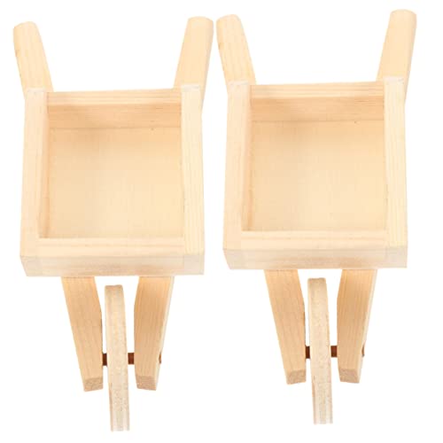 Toddmomy 2 Stck. Mini Holz Schubkarre Puppenhaus Zubehör Realistische Holzmodelle für Garten Dekoration für Mikroszenen Gestaltung Toddmomy 2 Stck. Mini Holz Schubkarre Puppenhaus Zubehör Realistische Holzmodelle für Garten Dekoration für Mikroszenen Gestaltung von Toddmomy