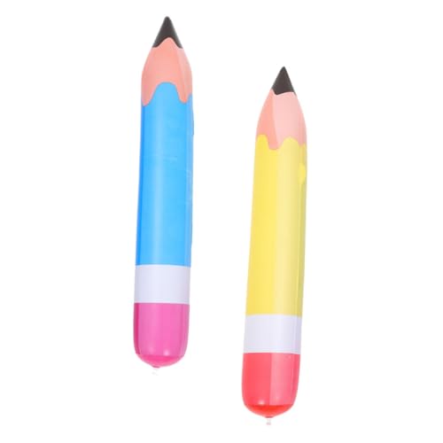 Toddmomy 2 Stück Aufblasbarer Bleistiftballon Einhornballons Handschrift Banner Partyzubehör Burgunderrote Ballons Pinke Ballons Bleistiftballon Set Jumbo Buntstifte Käfersaft von Toddmomy