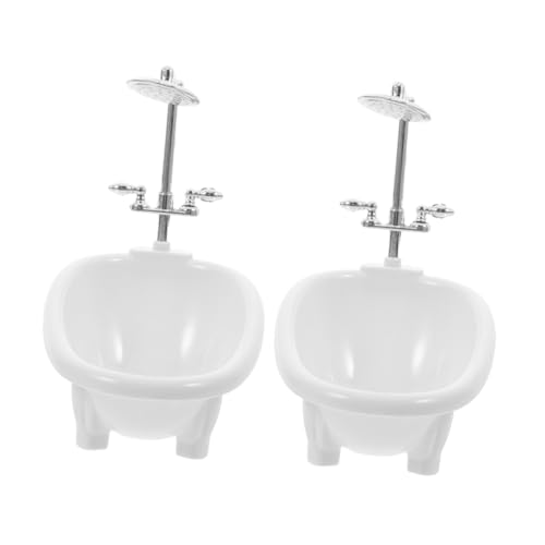 Toddmomy 2 Stück Badewanne Modell Puppenhaus Zubehör für Kreatives Badzimmermöbel für Kleine Mädchen Fördert die Fantasie und Interaktivität Toddmomy 2 Stück Badewanne Modell Puppenhaus Zubehör für Kreatives Badzimmermöbel für Kleine Mädchen Fördert die Fantasie und Interaktivität von Toddmomy