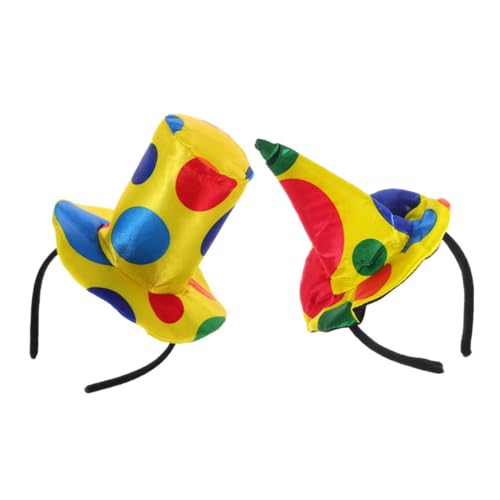 Toddmomy 2 Stück Clown Haarreif Lustiges Halloween Party Haarband Weiches Material Universalgröße Auffälliges Kostüm Zubehör für Frauen von Toddmomy