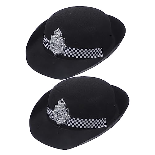 Toddmomy 2 Stück Cosplay Polizei Hüte Dekorative für Halloween Geburtstagsfeiern und Bühnenaufführungen Unisex Polizei Caps für Erwachsene Toddmomy 2 Stück Cosplay Polizei Hüte Dekorative für Halloween Geburtstagsfeiern und Bühnenaufführungen Unisex Polizei Caps für Erwachsene von Toddmomy
