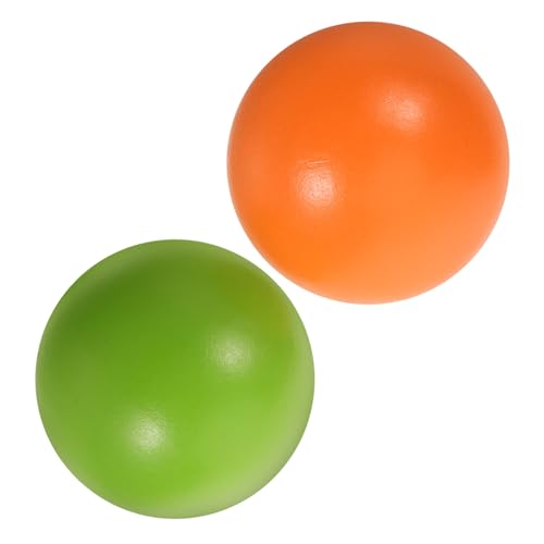 Toddmomy 2 Stück Croquet Bälle aus Natürlichem Holz Bunte Ersatzkugeln für Outdoor Lawn Game Fördert Motorik und Koordination bei Kindern Nachhaltiges Gartenspielzeug von Toddmomy