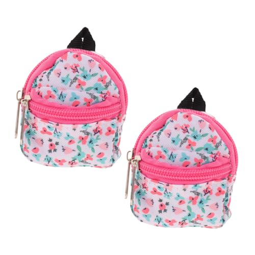 Toddmomy 2 Stück Dekorativer Puppen-Schulrucksack Mit Reißverschluss, Miniatur-puppentasche, Niedliches Puppen-anziehzubehör, Mini-puppenrucksack, Puppenschulbedarf Toddmomy 2 Stück Dekorativer Puppen-Schulrucksack Mit Reißverschluss, Miniatur-puppentasche, Niedliches Puppen-anziehzubehör, Mini-puppenrucksack, Puppenschulbedarf von Toddmomy