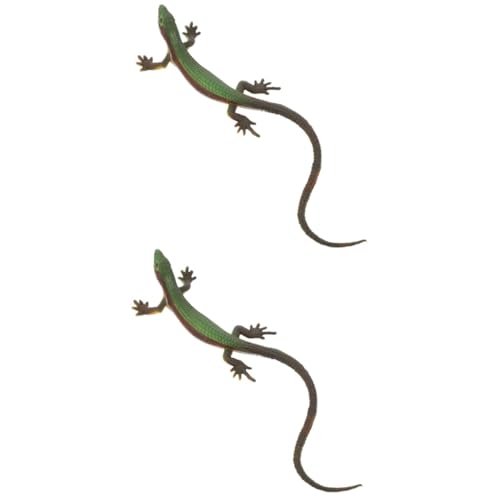 Toddmomy 2 Stück Eidechsenfigur aus Sicherem Kunststoff Realistische Simulation mit Glatter Oberfläche Pädagogisches Reptilienmodell und Fantasie für Dekoration und Lernspiele Toddmomy 2 Stück Eidechsenfigur aus Sicherem Kunststoff Realistische Simulation mit Glatter Oberfläche Pädagogisches Reptilienmodell und Fantasie für Dekoration und Lernspiele von Toddmomy