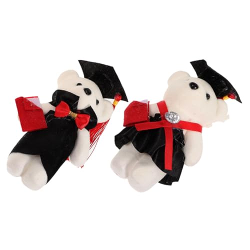 Toddmomy 2 Stück Graduierungsplüschbär Zarte Kleine Stofftiere Leichte Miniabschlussbären für DIY Bouquets Dekorative Abschlussfeier Ornamente für Schul und Partydeko Toddmomy 2 Stück Graduierungsplüschbär Zarte Kleine Stofftiere Leichte Miniabschlussbären für DIY Bouquets Dekorative Abschlussfeier Ornamente für Schul und Partydeko von Toddmomy