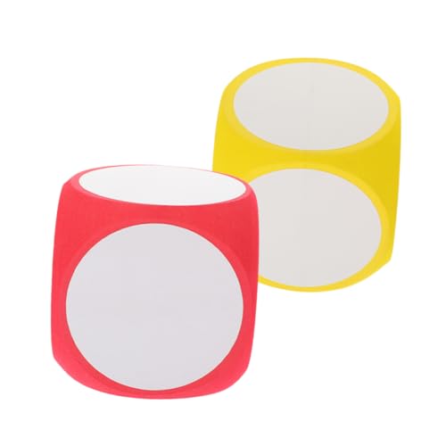Toddmomy 2 Stück Große DIY Würfel Weißes Schaumstoff Würfelset für Spieleabende Klassenraum und Kreative Projekte Rot Gelb und Vielseitig Einsetzbar Toddmomy 2 Stück Große DIY Würfel Weißes Schaumstoff Würfelset für Spieleabende Klassenraum und Kreative Projekte Rot Gelb und Vielseitig Einsetzbar von Toddmomy