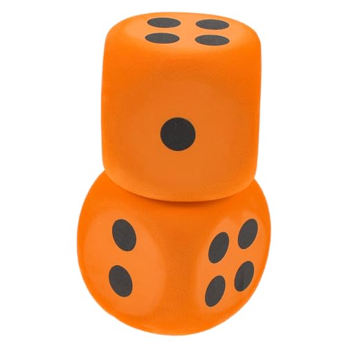 Toddmomy 2 Stück Große Eva Schaumwürfel Würfel mit Abgerundeten Ecken Leichtes für Party Spiele und Lernhilfen Bunte Würfelrequisiten für Vielseitige Unterhaltung von Toddmomy