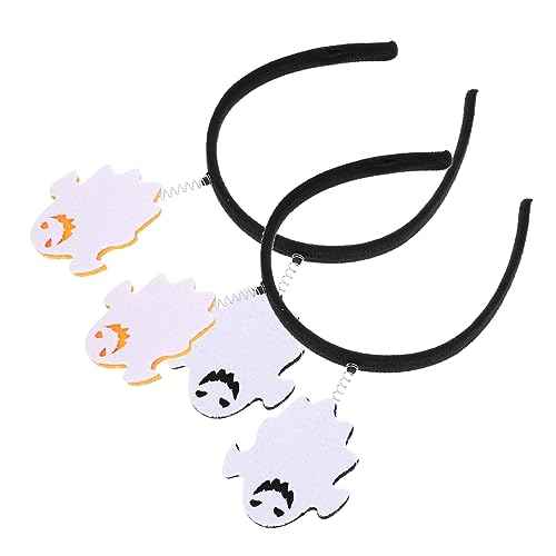 Toddmomy 2 Stück Halloween Haarreif Ghost Design Leichtes Party Headband mit Kreativem Kostüm Zubehör für Halloween Karneval Cosplay und Mottoparty Komfortabel und Einfach zu Tragen von Toddmomy