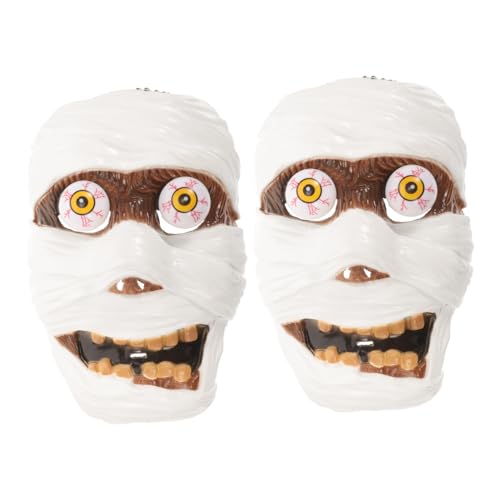 Toddmomy 2 Stück Halloween Masken Gruseligem Gesichtsmotiv Leichte Horror Cosplay Masken für Halloween Karneval Party und Maskerade Unisex Komfortabel zu Tragen von Toddmomy