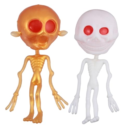 Toddmomy 2 Stück Halloween Party Gespenster Figuren aus Flexiblem TPR Material Lustige Gruselfiguren als Partyspielzeug und Partytütenfüller für Jungen und Mädchen Leichte und Lebensechte von Toddmomy