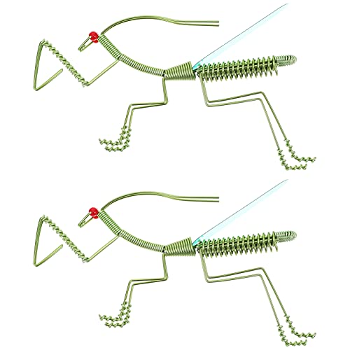 Toddmomy 2 Stück Handgefertigte Mantis Ornamente Realistische Simulation Modelle für Dekoration und Fotografie Grün Toddmomy 2 Stück Handgefertigte Mantis Ornamente Realistische Simulation Modelle für Dekoration und Fotografie Grün von Toddmomy