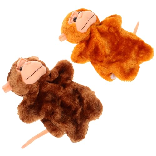 Toddmomy 2 Stück Handpuppen AFFE Kreatives für Plüsch Handspielzeug Fantasie und Eltern Bindung Toddmomy 2 Stück Handpuppen AFFE Kreatives für Plüsch Handspielzeug Fantasie und Eltern Bindung von Toddmomy