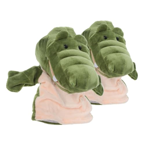 Toddmomy 2 Stück Handpuppen Plüsch Tier Handpuppen mit Beweglichem Mund Pädagogisches Rollenspiel Kuscheltier für Frühe Sprachförderung und Eltern Junge Mädchen Interaktion Robust und von Toddmomy