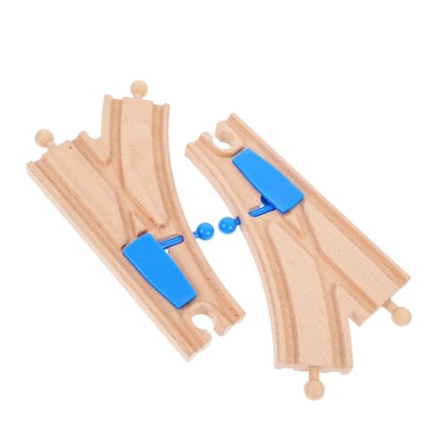 Toddmomy 2 Stück Holzeisenbahn-gleisschalter, Kreuzungen, Spielzeugeisenbahn-Sets, Kompatibel Mit Großen Marken, Fördert Das Kreative Spielen Und Lernen Von Kindern Toddmomy 2 Stück Holzeisenbahn-gleisschalter, Kreuzungen, Spielzeugeisenbahn-Sets, Kompatibel Mit Großen Marken, Fördert Das Kreative Spielen Und Lernen Von Kindern von Toddmomy