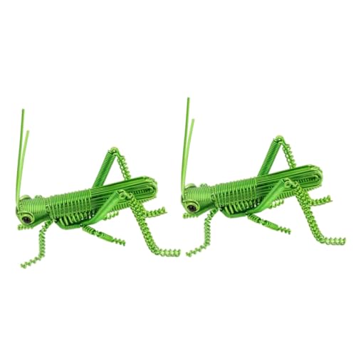 Toddmomy 2 Stück Insektenornamente Aus Aluminiumdraht Simulation Lebensechter Kleiner Gefälschter Heuschrecken Insektenfiguren Insektendekorationsfigur Für Realistisches Toddmomy 2 Stück Insektenornamente Aus Aluminiumdraht Simulation Lebensechter Kleiner Gefälschter Heuschrecken Insektenfiguren Insektendekorationsfigur Für Realistisches von Toddmomy