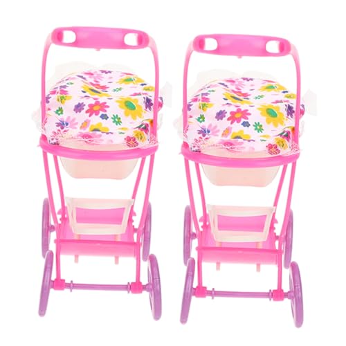 Toddmomy 2 Stück Kinderwagen interaktives Rollenspiel kinderspielzeug für Kleinkinder Puppenwagen Teleskoppuppe Babywagen Puppenwiege Plastik Toddmomy 2 Stück Kinderwagen interaktives Rollenspiel kinderspielzeug für Kleinkinder Puppenwagen Teleskoppuppe Babywagen Puppenwiege Plastik von Toddmomy