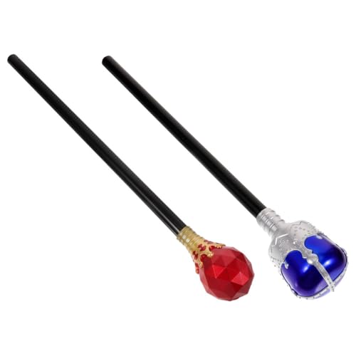 Toddmomy 2 Stück Königszepter Königszepter Für Kostüm Königliches Partygeschenke LED Schaumstoffanhänger Streichzauberer Halloween Zauberstab Stockdekoration Partystab Kunststoff von Toddmomy
