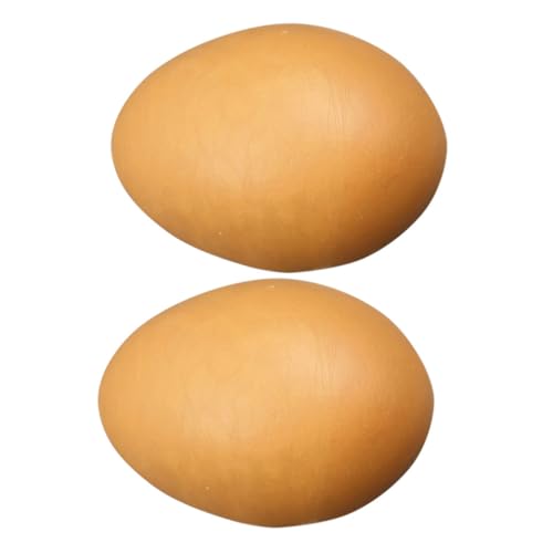 Toddmomy 2 Stück Künstliche Hühnereier Dekorative Simulationseier für Ostern Glatte Oberfläche zum Bemalen für DIY Bastelprojekte und Feiertagsdekorationen von Toddmomy