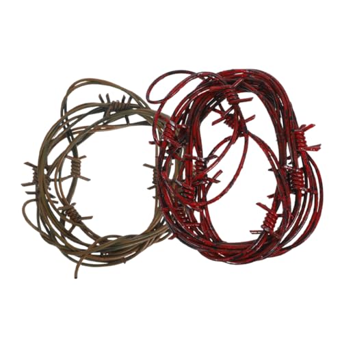 Toddmomy 2 Stück Künstlicher Stacheldraht Rostige Western Party Dekorationen – Halloween Requisite Aus Kunststoff Mit Widerhaken – Girlande Mit Widerhaken Für Halloween Western Partys Toddmomy 2 Stück Künstlicher Stacheldraht Rostige Western Party Dekorationen – Halloween Requisite Aus Kunststoff Mit Widerhaken – Girlande Mit Widerhaken Für Halloween Western Partys von Toddmomy