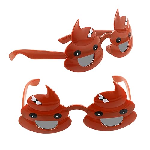 Toddmomy 2 Stück Lustige Poo Brille Kreative Party Accessoires für Unvergessliche Feiern Fotorequisiten für Halloween Cosplay und Kinderpartys von Toddmomy