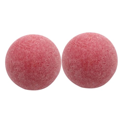 Toddmomy 2 Stück Mattierte Tischfußballbälle Mini Fußball Tischfußball Zubehör Mini Tischfußballspiele Tischfußball Ersatzbälle Mini Tischfußballbälle Kunstharz Rot von Toddmomy