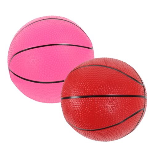 Toddmomy 2 Stück Mini Basketballspielzeug für Weiche Kinderbälle Langlebig und Sicher Leicht Tragbar für Indoor und Outdoor Spiele Junge Mädchen und Kleinkinder Geeignet Zufällige Farbe von Toddmomy