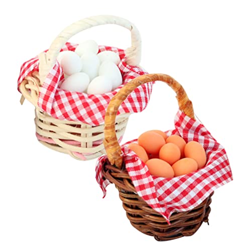 Toddmomy 2 Stück Mini Eier Korb Mini-Ei-dekore Für Die Küche Mini-Ei-Modelle Mini-Ei-Dekorationen Ei Dekoration Miniatur-Ei-Modelle Miniatur-Ei-Modell-Ornamente in Eiform Bambus Toddmomy 2 Stück Mini Eier Korb Mini-Ei-dekore Für Die Küche Mini-Ei-Modelle Mini-Ei-Dekorationen Ei Dekoration Miniatur-Ei-Modelle Miniatur-Ei-Modell-Ornamente in Eiform Bambus von Toddmomy