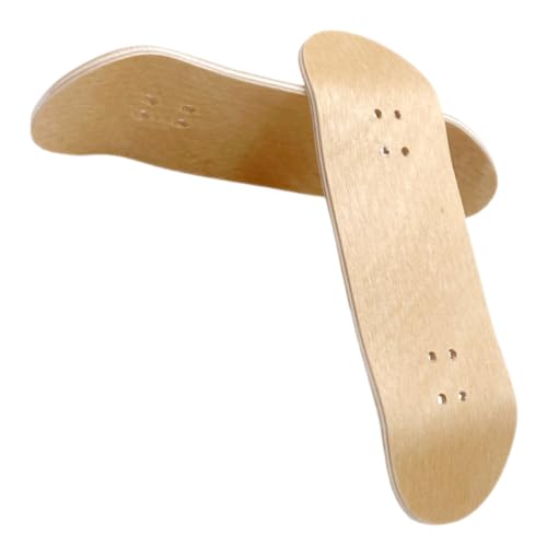 Toddmomy 2 Stück Mini Finger Skateboard Decks aus Robustem Ahornholz Teiliges Glatte Oberfläche ohne Grate Langlebiger Ersatz für Mini Skateboards zum Individuellen Bemalen von Toddmomy