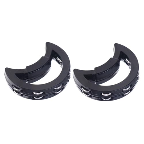 Toddmomy 2 Stück Mini Handtrommel und Handglocken Musikinstrumente Miniatur Percussion für Puppenhaus Weihnachtsdeko Partygeräusche von Toddmomy