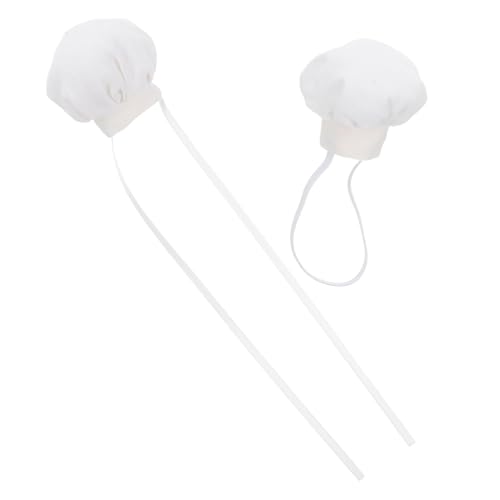 Toddmomy 2 Stück Mini Puppen Kochmütze Weiß Kleine Waschbare Küchenmützen mit Elastischem Band und Band für Stofftiere Dekorative Accessoires für Puppenkleidung Toddmomy 2 Stück Mini Puppen Kochmütze Weiß Kleine Waschbare Küchenmützen mit Elastischem Band und Band für Stofftiere Dekorative Accessoires für Puppenkleidung von Toddmomy