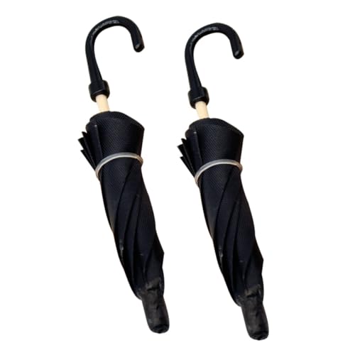 Toddmomy 2 Stück Mini Regenschirm Modell Mini Regenschirm Dekorativer Regenschirm Kleiner Reiseschirm Miniatur Regenschirm Kleine Regenschirme Schwarzes Tuch von Toddmomy