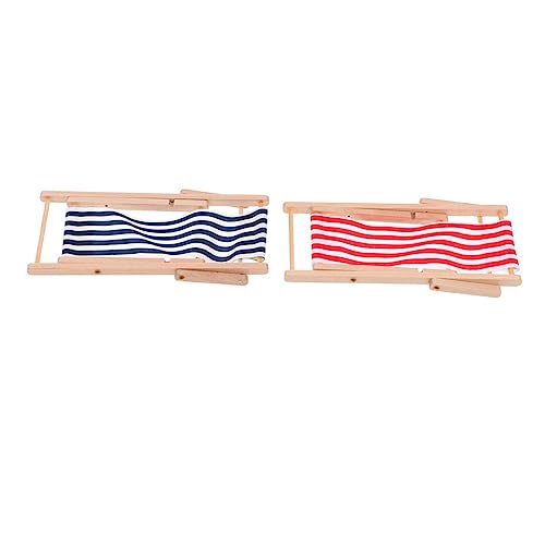 Toddmomy 2 Stück Mini Strandstuhl Faltbare Puppenstuhl Deko für Puppenhaus Robuste Miniatur Liegestühle Rot und Blau für DIY Bastelprojekte Toddmomy 2 Stück Mini Strandstuhl Faltbare Puppenstuhl Deko für Puppenhaus Robuste Miniatur Liegestühle Rot und Blau für DIY Bastelprojekte von Toddmomy