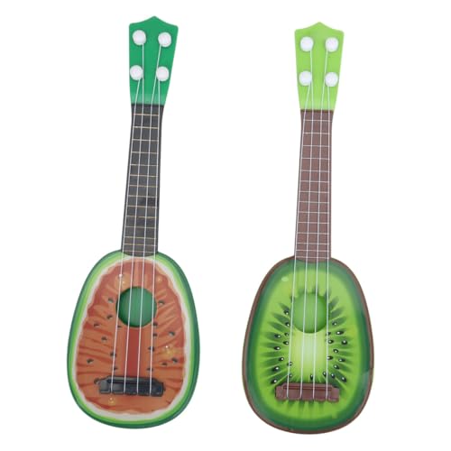 Toddmomy 2 Stück Mini Ukulele Obstform Musikinstrument für Wassermelone Kiwi Pädagogisches Musikspielzeug Kreativität und Musikalität Toddmomy 2 Stück Mini Ukulele Obstform Musikinstrument für Wassermelone Kiwi Pädagogisches Musikspielzeug Kreativität und Musikalität von Toddmomy