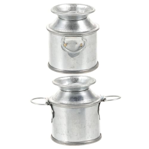 Toddmomy 2 Stück Mini-hausmodelle Milchkännchen Klein Miniatur Winzig Puppe Krug Wohnkultur Mini-Eimer Aus Weißblech Kleine Vase Mini-blumenkübel Silver Metall Toddmomy 2 Stück Mini-hausmodelle Milchkännchen Klein Miniatur Winzig Puppe Krug Wohnkultur Mini-Eimer Aus Weißblech Kleine Vase Mini-blumenkübel Silver Metall von Toddmomy