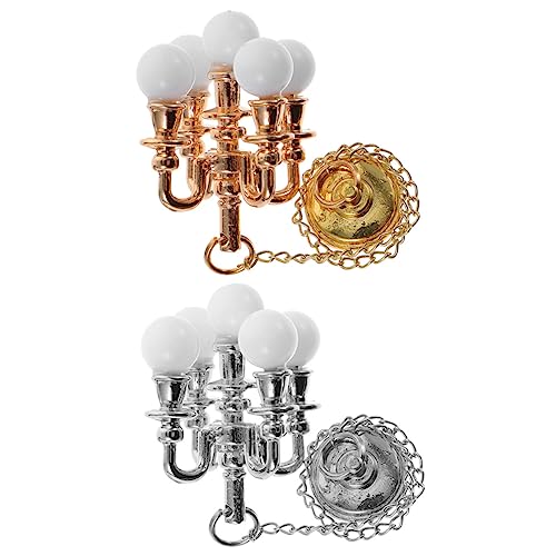 Toddmomy 2 Stück Mini -kronleuchtermodell Kleine Hängelampe Simulationslampe Miniatur-deckenlampe Imitierte Hängelampe Miniatur-Dekorationen Kleine Hauslampe Plastik Toddmomy 2 Stück Mini -kronleuchtermodell Kleine Hängelampe Simulationslampe Miniatur-deckenlampe Imitierte Hängelampe Miniatur-Dekorationen Kleine Hauslampe Plastik von Toddmomy