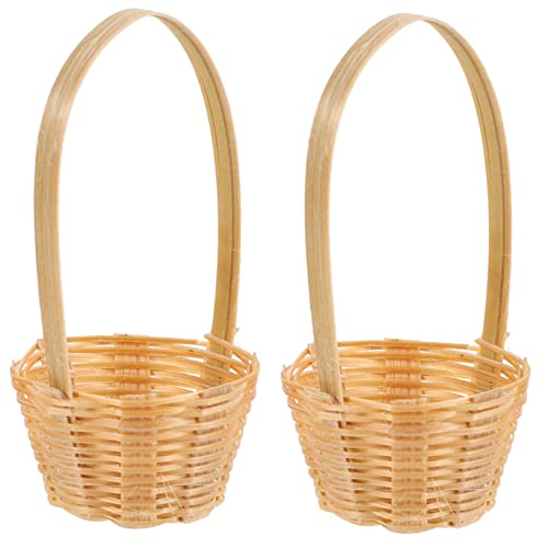 Toddmomy 2 Stück Miniatur Bambuskorb Geflochtene Mini Körbe für Puppenhaus Dekoration Langlebig Umweltfreundlich Realistische Miniaturmöbel Vielseitig für DIY und Geeignet Toddmomy 2 Stück Miniatur Bambuskorb Geflochtene Mini Körbe für Puppenhaus Dekoration Langlebig Umweltfreundlich Realistische Miniaturmöbel Vielseitig für DIY und Geeignet von Toddmomy